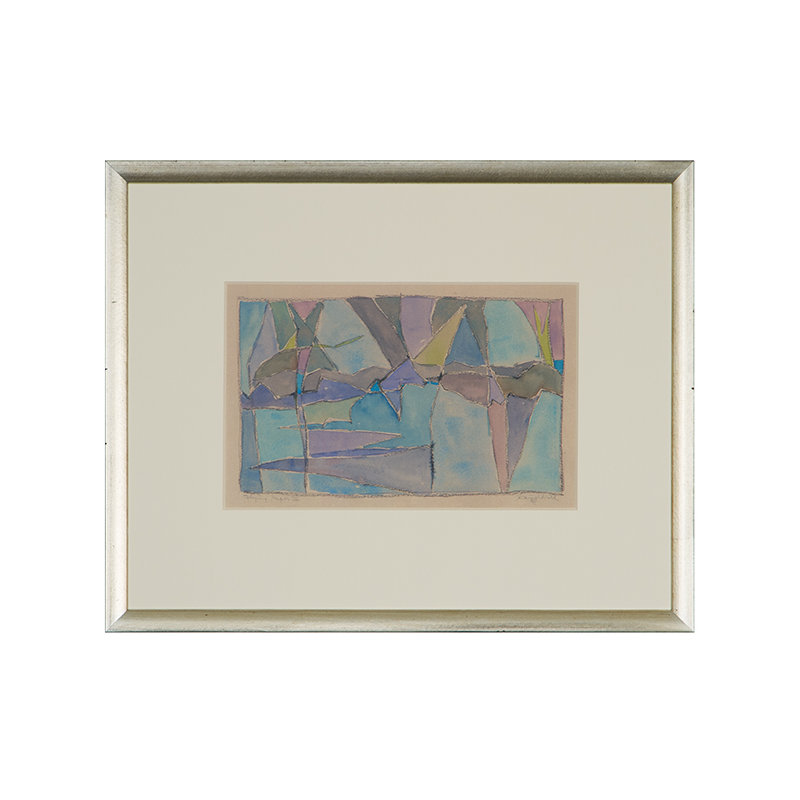 Papier volant II - peinture encadrée