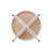 Modern Metal-Slat Round End Table-278806846