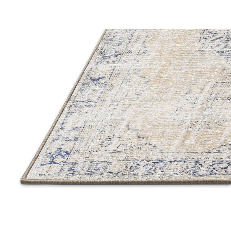 Tapis beige/gris traditionnel, Rectangle 5 pi x 7 pi