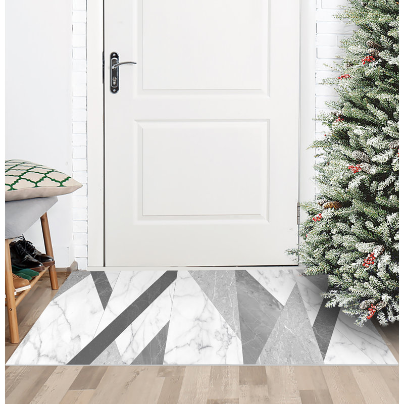 Olympia Non-Slip Geometric Indoor / Outdoor Doormat, Rectangle 133 x 200cm