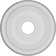 15 1/2"H x15 1/2"W x 1 1/4"D Ceiling Medallion