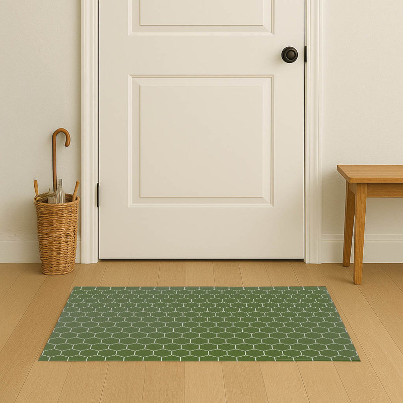 Paillasson Comb, Vert olive, 84" W x 60" L