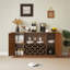Buffet Modern Wavy Curve avec support à vin et porte-verres