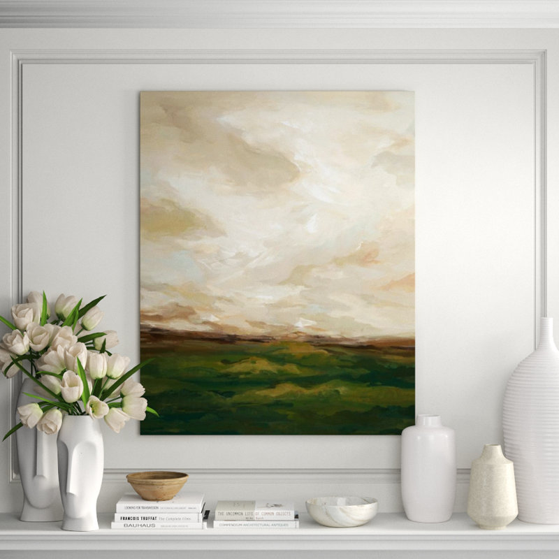 Before Rain Painting by Sara Brown, Glass Coat, 45" H x 36" W