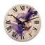Purple And Gold Splash - Fractals Oversized Wood Wall Clock-838204661