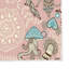 Tapis bleu / rose en polyamide tissé à la machine Dream-542167686