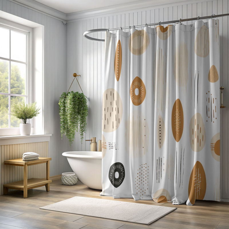 Pâques - rideau de douche 40, H 74 po x l 71 po