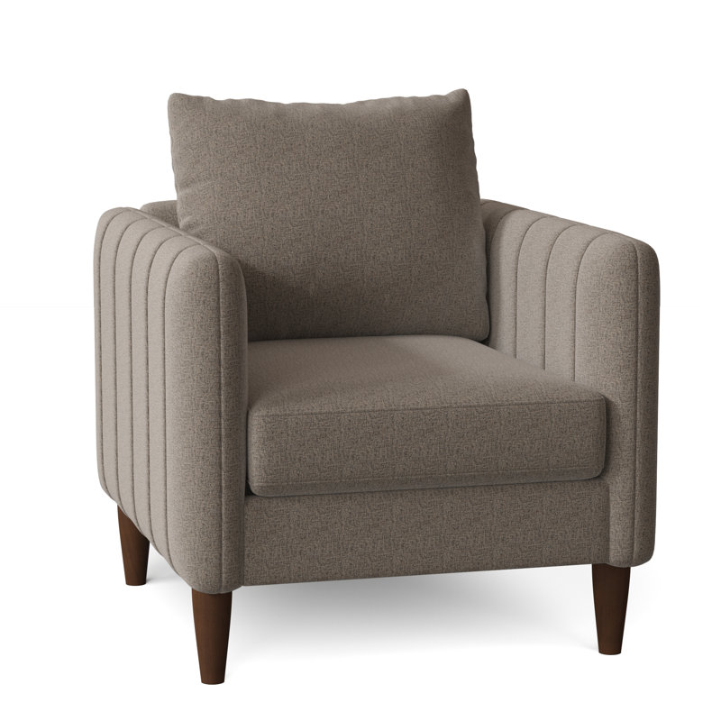 Kaveen Upholstered Armchair, Espresso, Hill Elephant