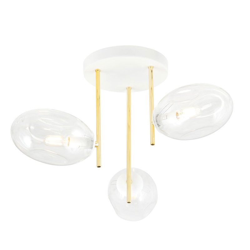 Maleya 3 - Light Unique/Statement Chandelier, Transparent