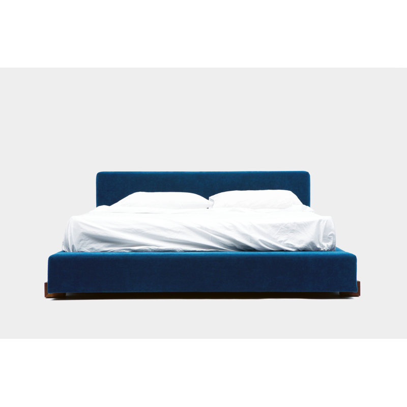 Upholstered Platform Bed, California King, Graphite