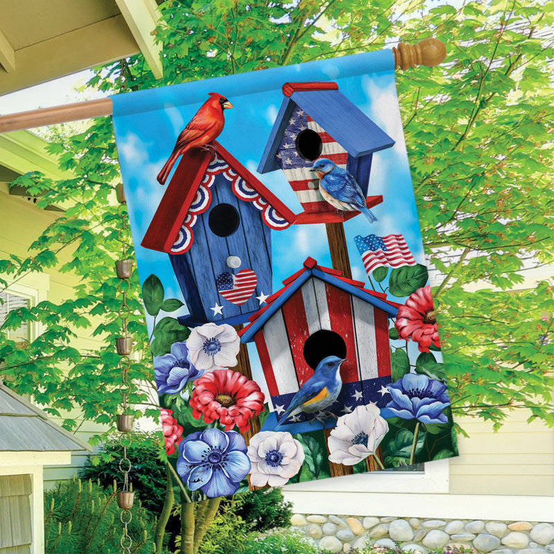 Drapeau de la maison d'été American Birdhouse