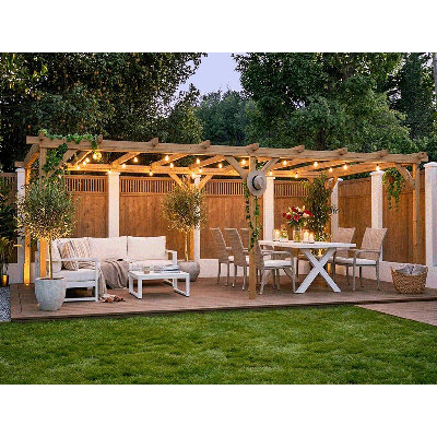 Dunster House Wooden Pergola Kit DIY Plants Frame Garden Structure Pressure Treated Utopia