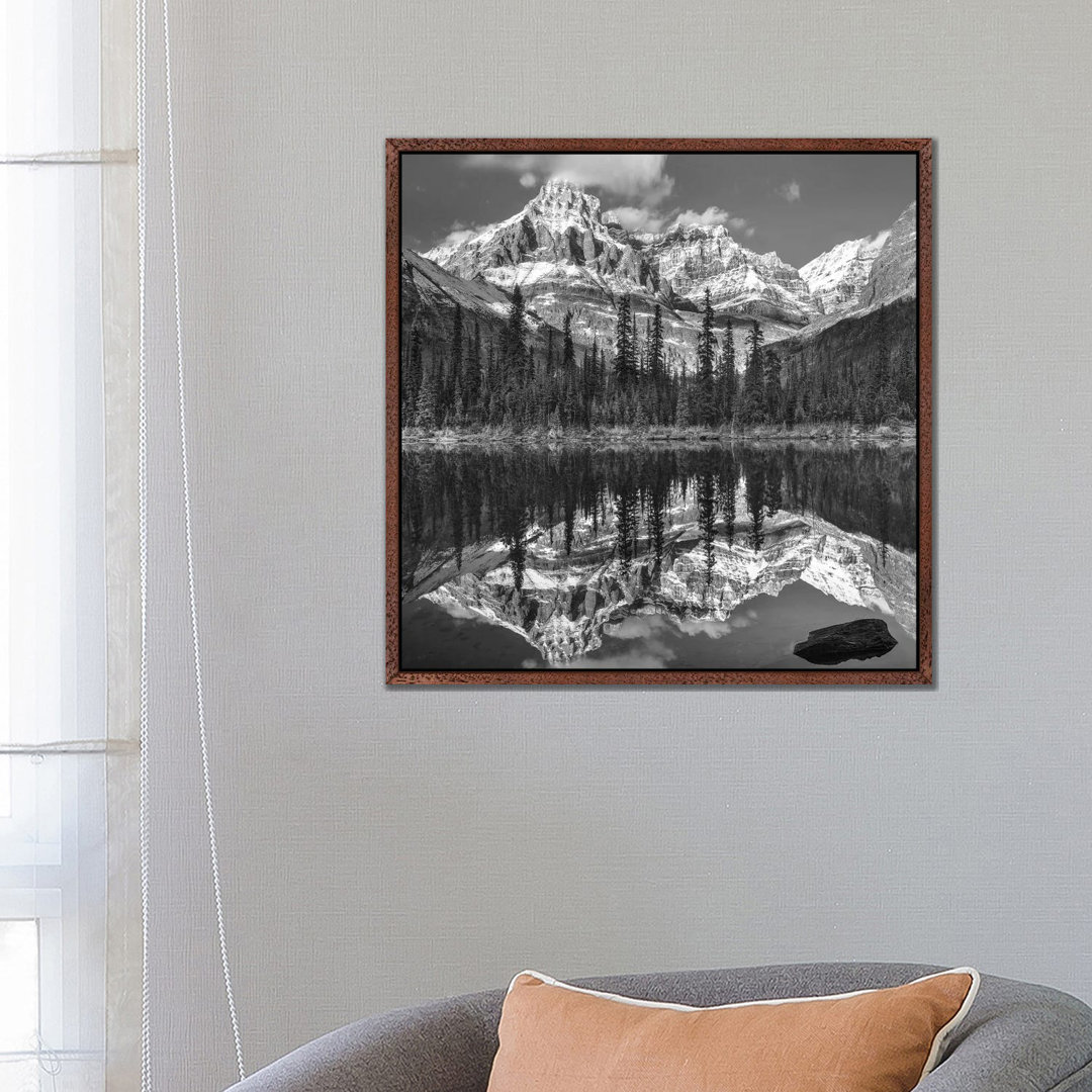 Mountains Reflected In Lake, Mount Huber, Yoho National Park, British Columbia, Canada by Tim Fitzharris - Gallery-Wrapped Canvas Giclée on Canvas