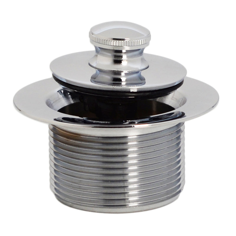 1-1/2" Sch. 40 ABS Pull & Drain Plumber's Pack with Two-Hole Overflow & Elbows, Polished Chrome