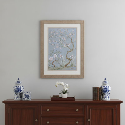 «Spring Mural I», art mural encadré brun