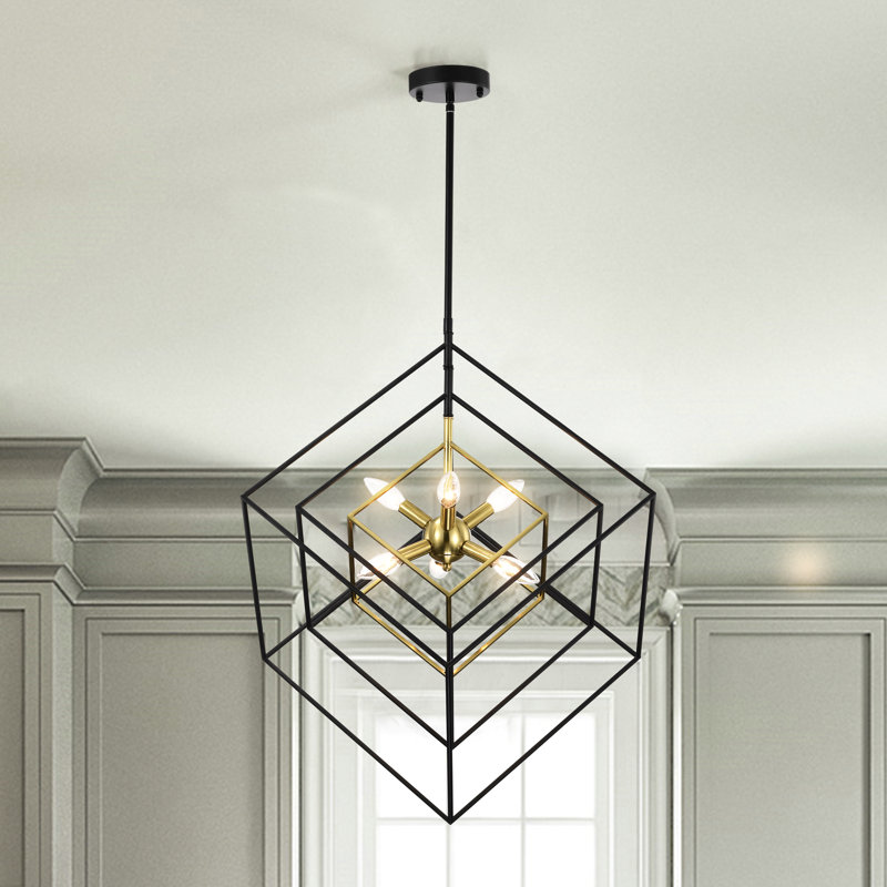 Lustre cage Spoutnik 6 lumières Alexaundrea