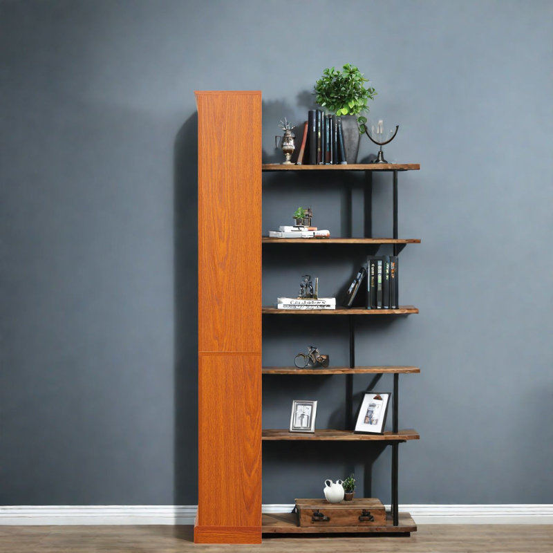 Bibliothèques ouvertes, rangement compact en bois aggloméré pour bureau personnel