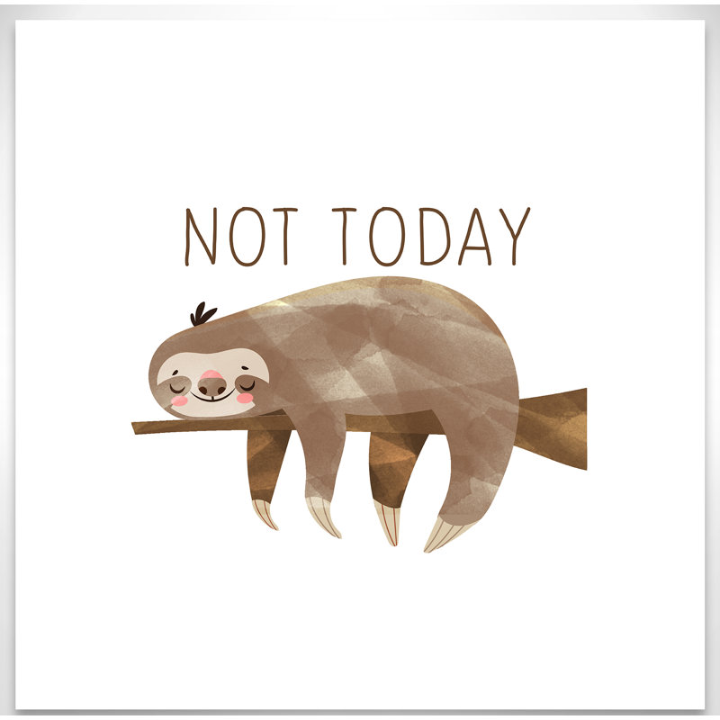 Do It Not Today, H 12 po x l 12 po x P 1,5 po, Canevas
