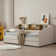 Guisselle Upholstered Twin 2 Drawers Storage Daybed with Shelf Headboard 