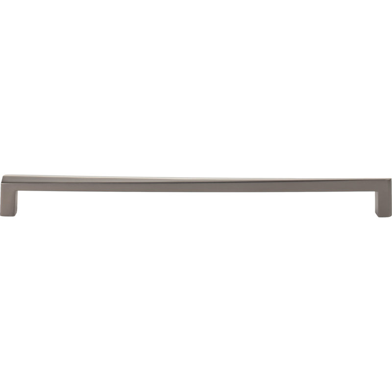 Slate Silver 12" Contemporary Bar Pull with Mounting Hardware