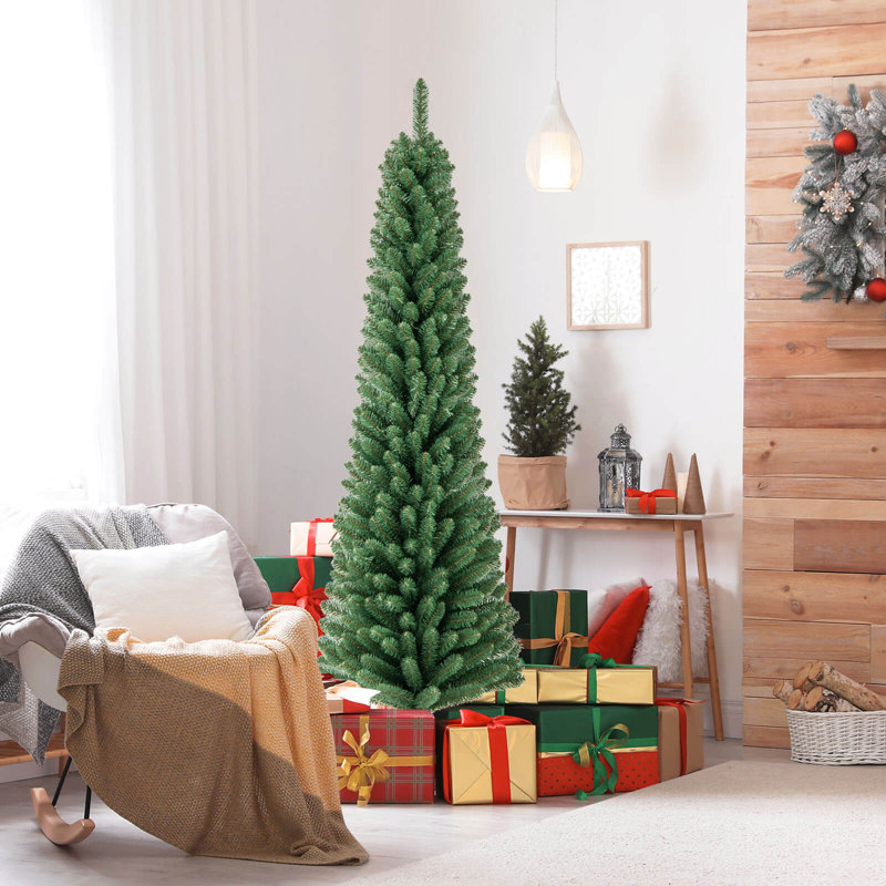Arbre de Noël au crayon avec branches en fil mémoire, 6'
