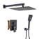 Wall Mounted Pressure Balanced Complete Shower System With Rough-In Valve