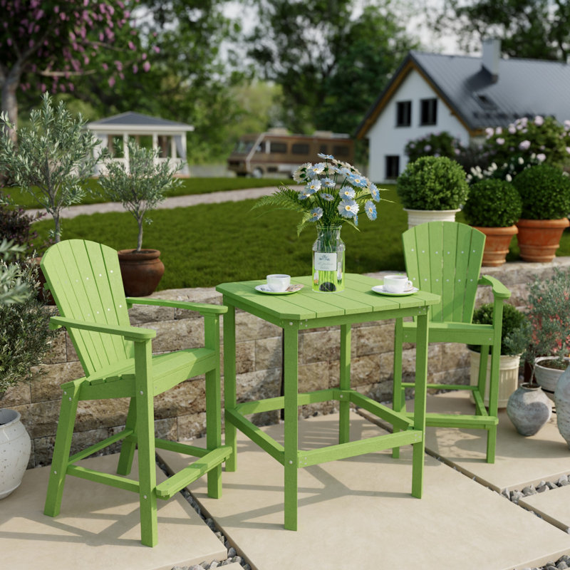 Classic 3-Piece Bar Set, Lime Green