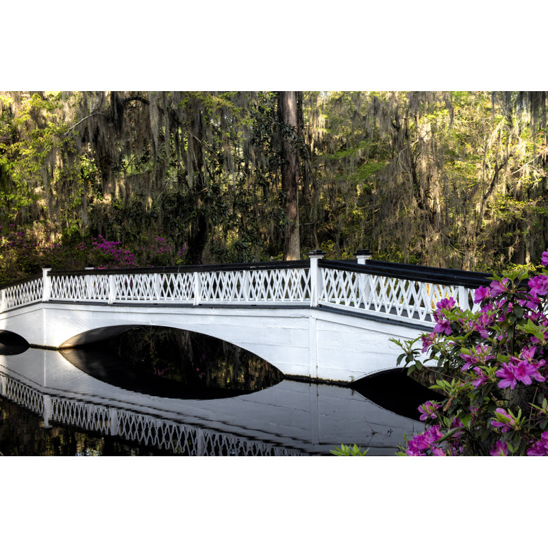 White Bridge Reflections by Danny Head - Photograph, 61 cm H x 91 cm W, Black Floater Framed