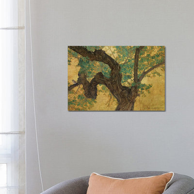 Trunk On Goldleaf by Christopher Vest - Wrapped Canvas Painting
