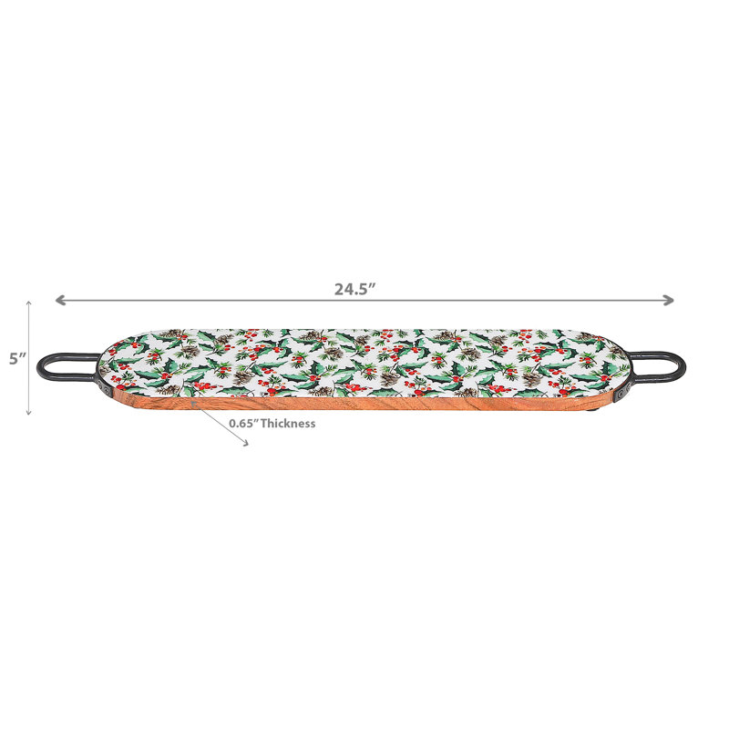 The Holiday Aisle® Helbonia Wood Serving Dish