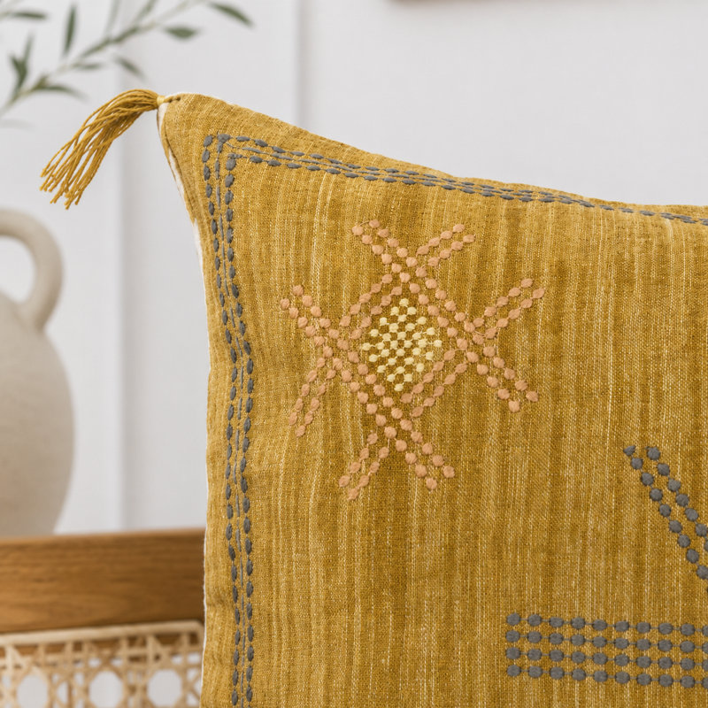 Solen Embroidered Pillow Cover