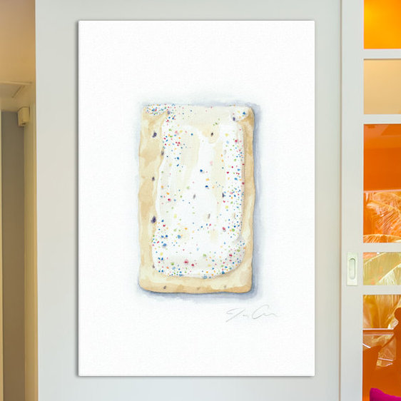 Art sur toile pop-ut bleuet, H 60 po x l 40po x P 1,5 po