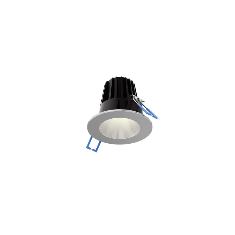 Panneau lumineux DEL rond 2 po, Nickel satiné