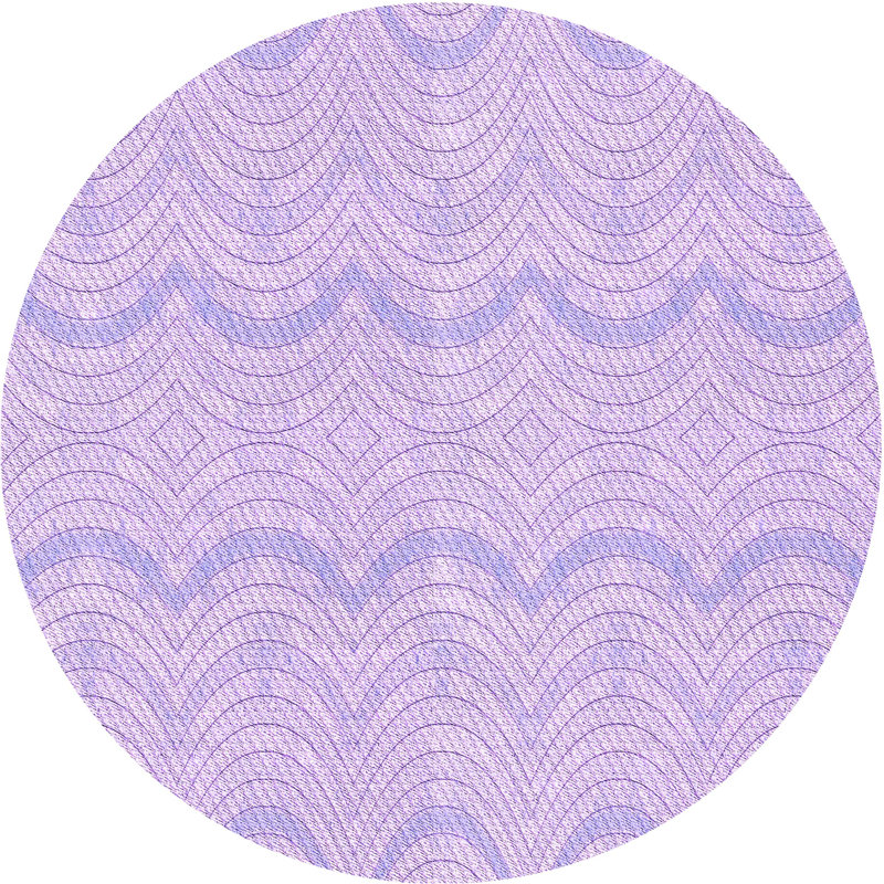 Chevron Indoor Rug, Round 6'