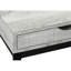 Table d'appoint en stratifié gris avec structure en métal noir - tiroir de rangement pour base de chambre à coucher et salon optionnel