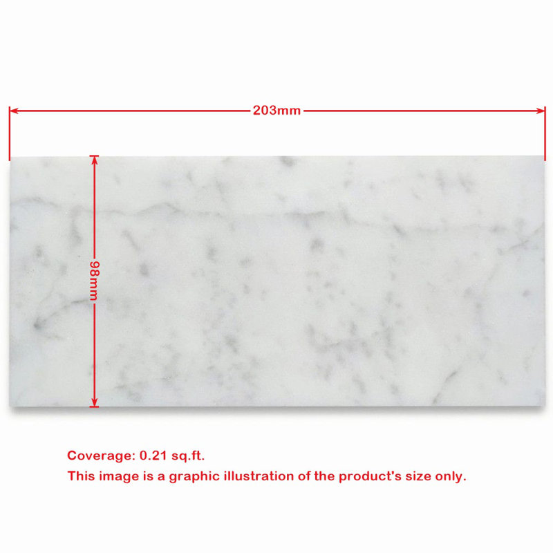 4" x 8" Marble Look Wall & Floor Tile