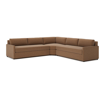 Damari 129" 3-Piece Wedge Corner Sectional