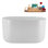 Baignoire autoportante 48 "avec drain interne Streamline