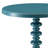 Teal Round Wooden Side Table-1544869503