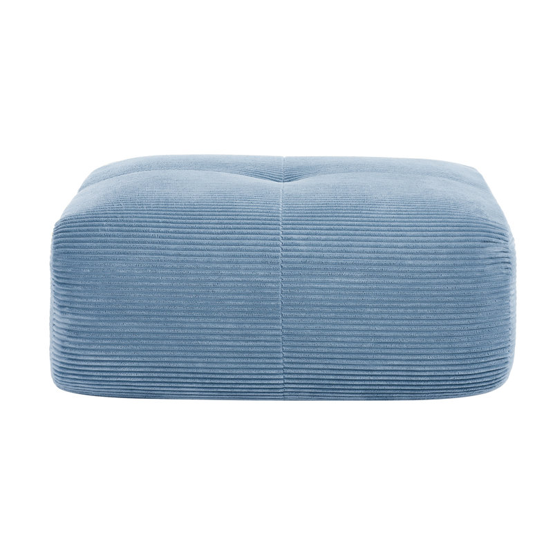 Repose-pieds rectangulaire pour l'intérieur, Bleu