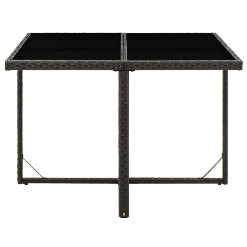 Edurne Rectangular Metal Outdoor Dining Table , 109cm cm W 107cm cm D