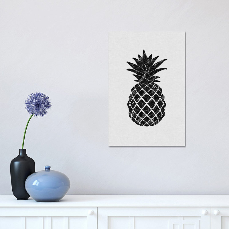 Marble Pineapple - Wrapped Canvas Print, 45.72cm H x 30.48cm W x 1.91cm D