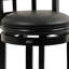 Tabouret de bar pivotant en bois massif-69426734-69426735
