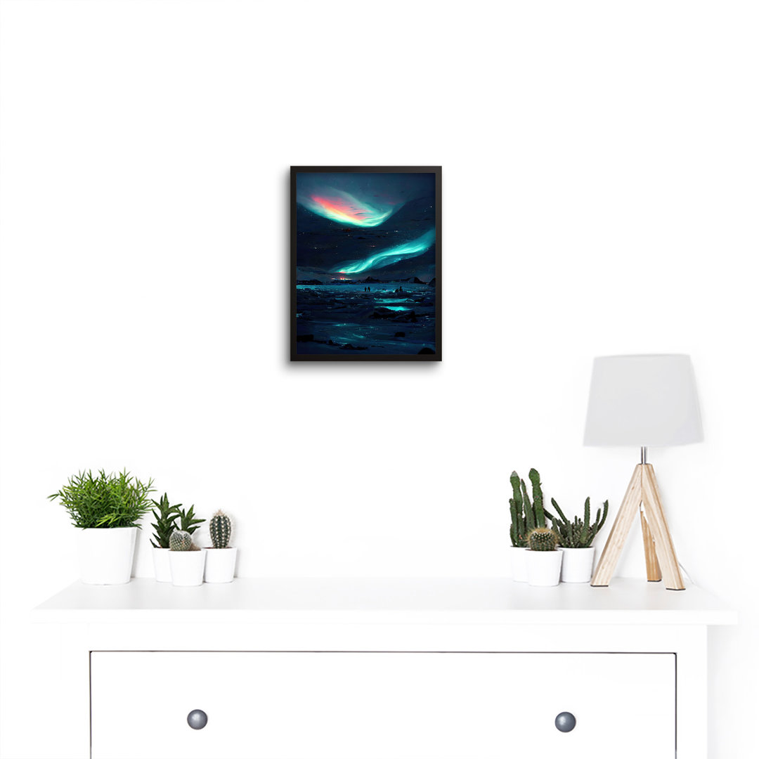 Northern Lights Aurora Iceland - Single Picture Frame Print