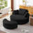 Dashton Upholstered Barrel Chair with Ottoman-756477088