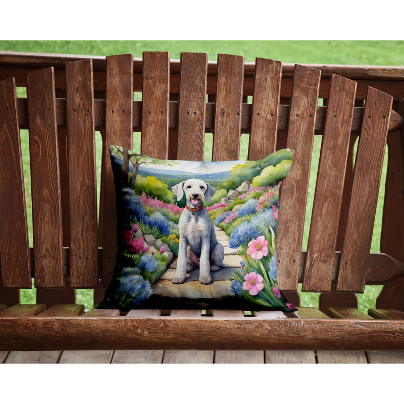 Coussin décoratif intérieur / extérieur Spring Path, H 14 po x l 14 po
