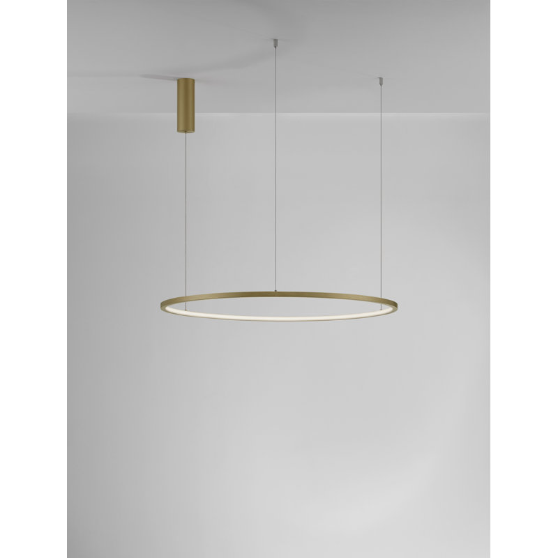 1 - Light Gold LED Chandelier Pendant