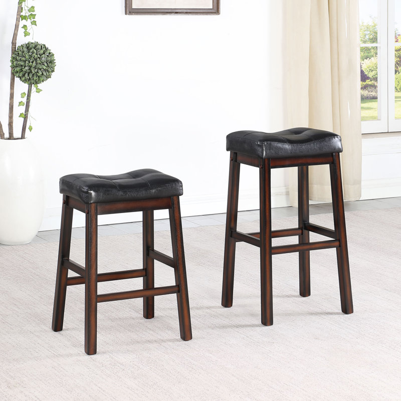 Upholstered Counter Stool with Solid Wood Frame, Counter Stool (25” Seat Height)