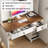 Farmhouse 47" Desk With 3 Drawers-801807790