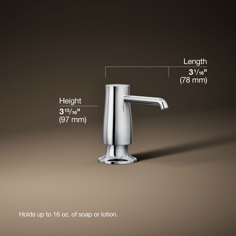 Distributeur de savon/lotion, Chrome poli